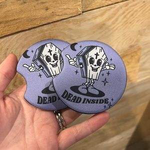 Dead inside car coasters ✨
